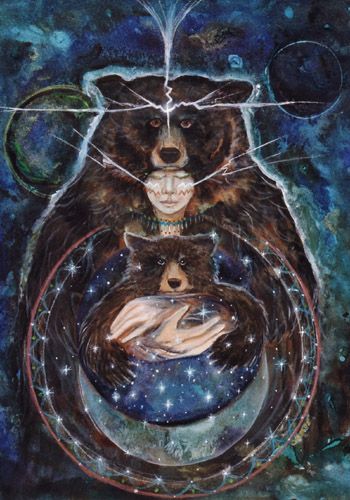 šamanismus
medvěd 
fantasy art 
duchovno